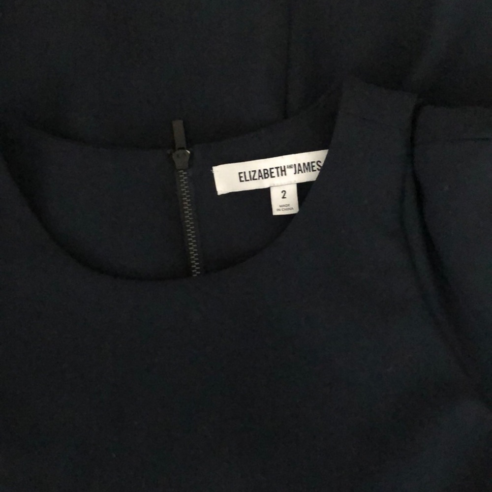 Elizabeth and James Navy Mini Dress with Cutouts
